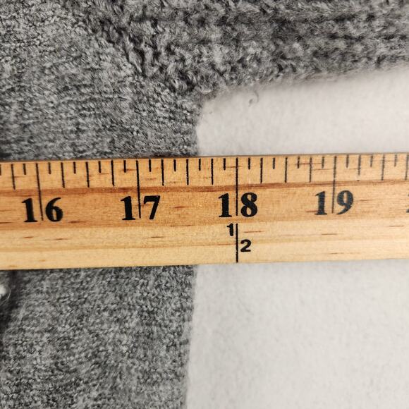 Abercrombie & Fitch Open Cardigan Sweater Women’s SZ LG Gray/Charcoal EUC - Picture 9 of 14